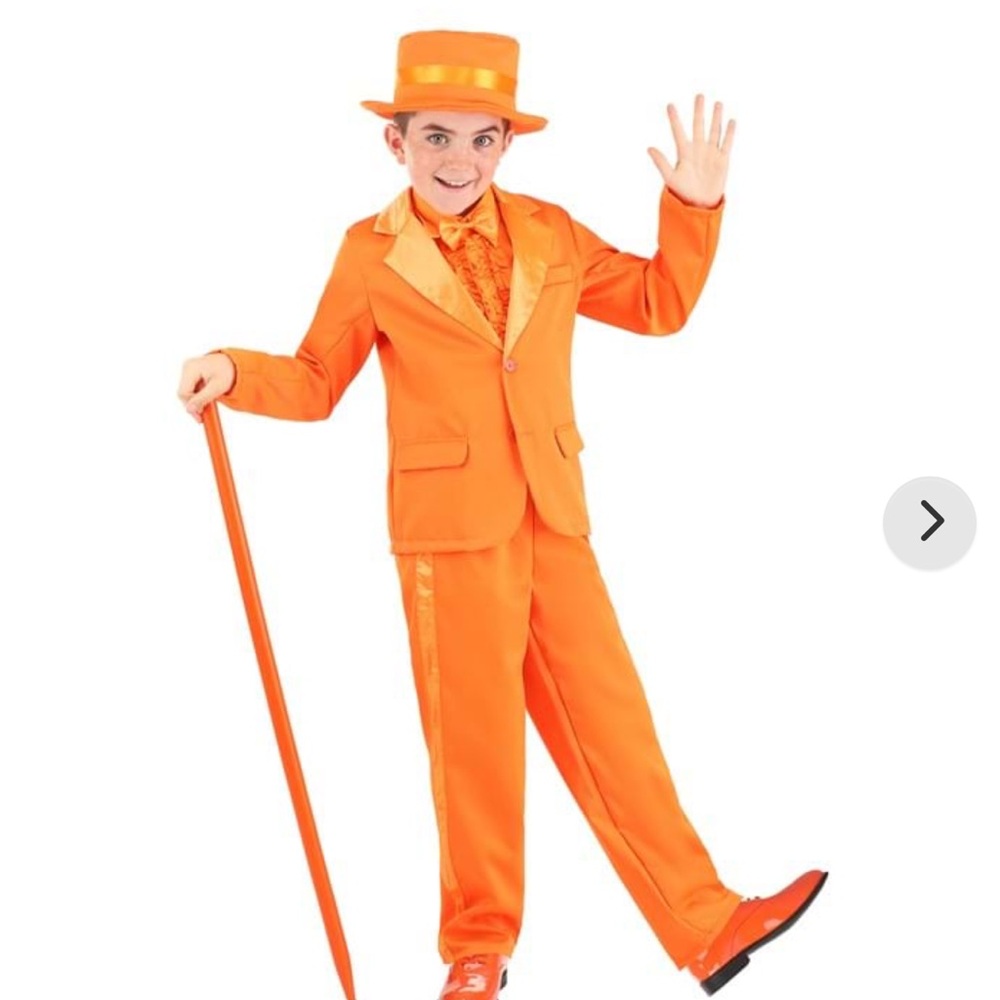 Dumb and Dumber Orange Tuxedo Costume for Kids